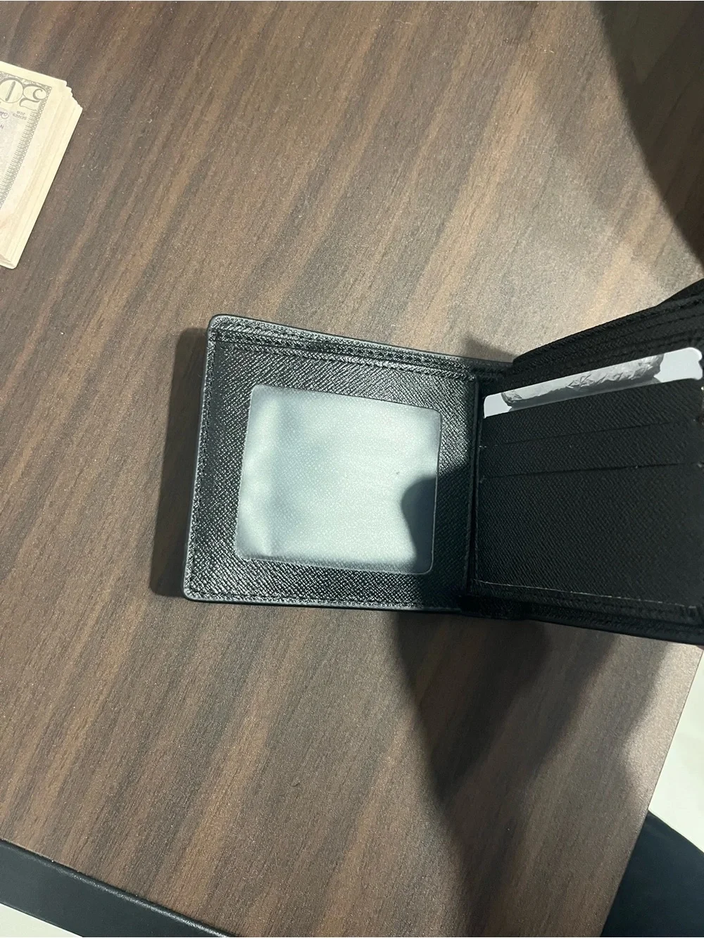 Louis Vuitton Monogram Bi-Fold Wallet in Black